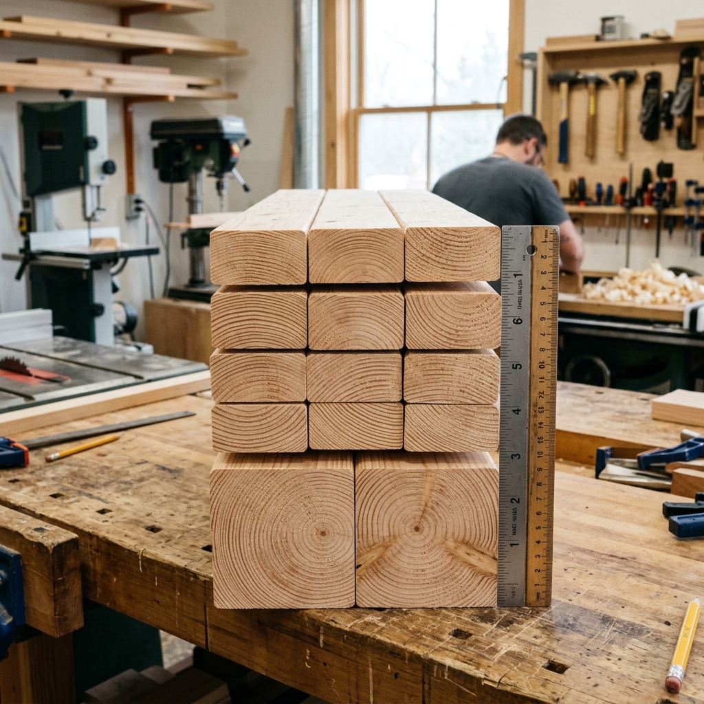 Nominal vs Actual Lumber Dimensions Chart: Wood Sizing Guide